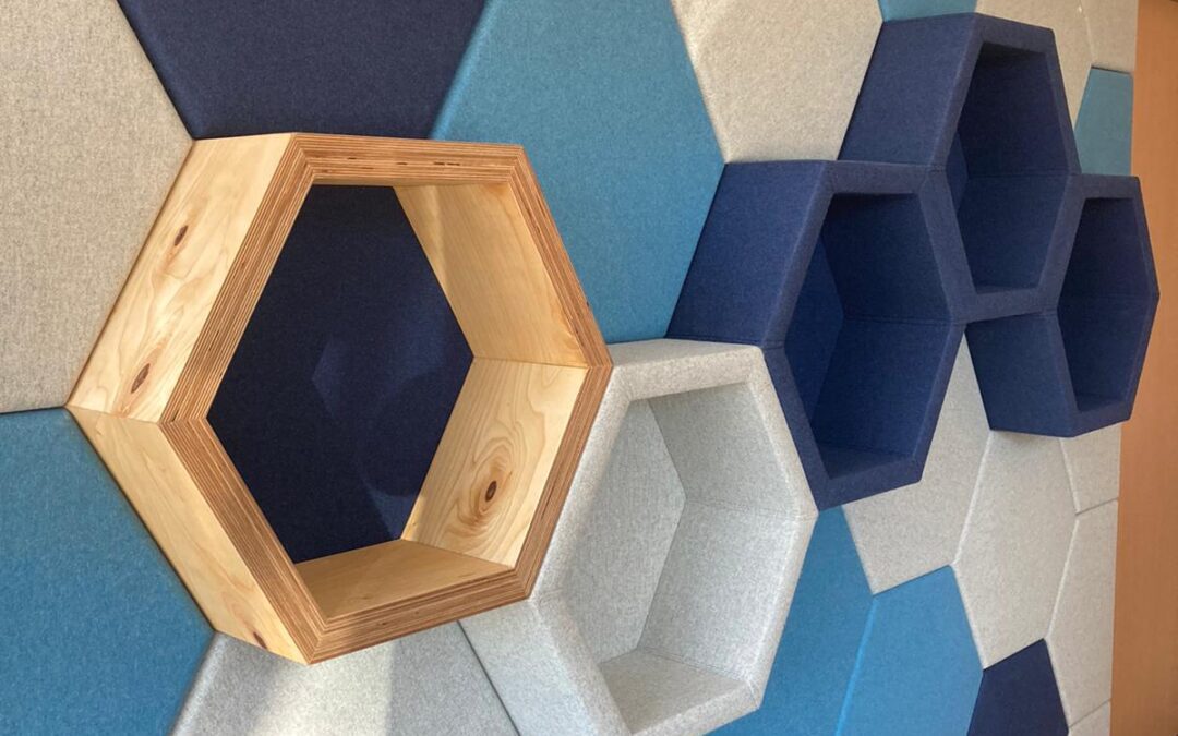Hexagon wandpanelen